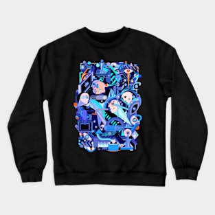 geometric Crewneck Sweatshirt